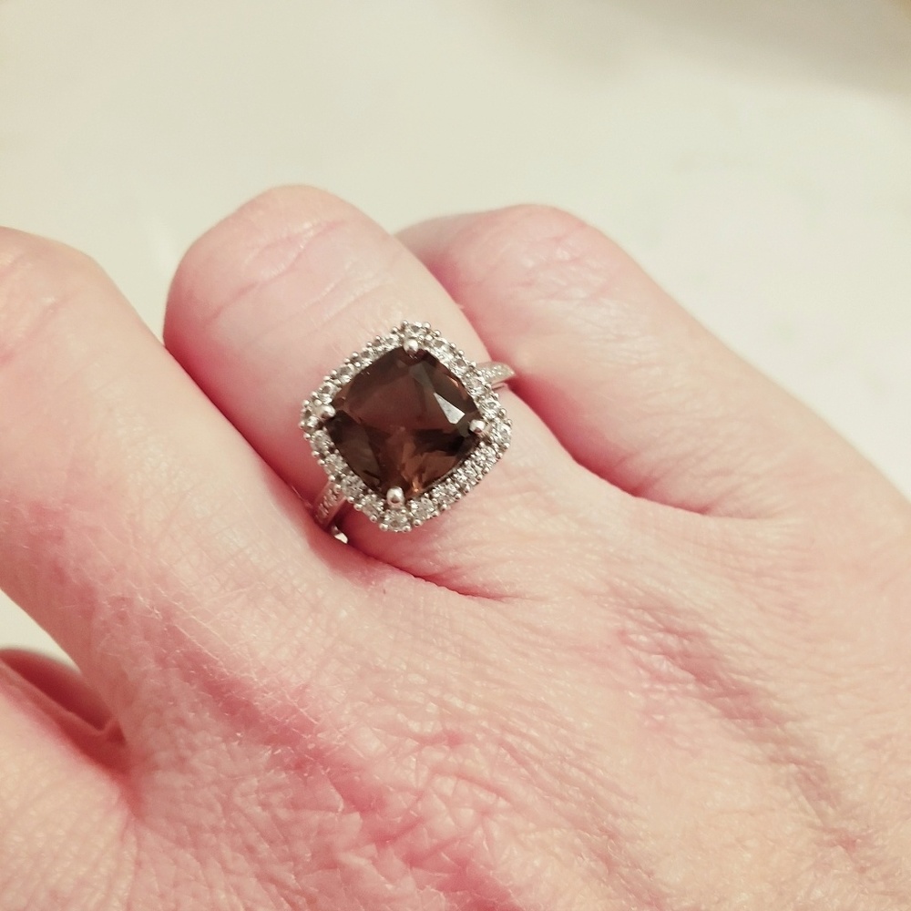 Zales 10k Brown Topaz Ring